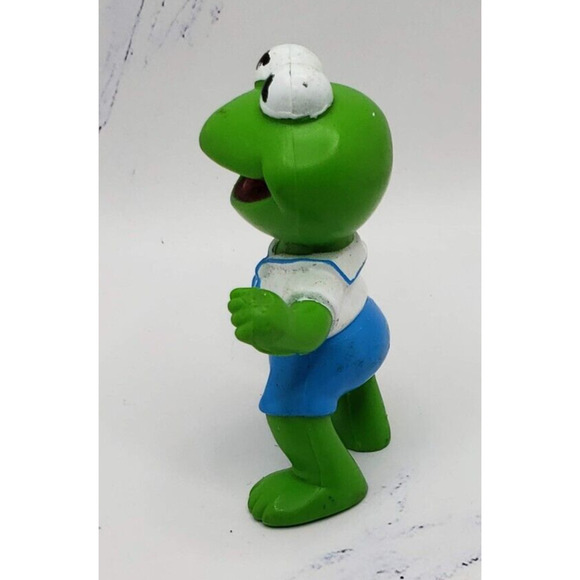 1986 Muppet Babies Figurine McDonald's Happy Meal Toy Kermit The Frog PVC - Picture 2 of 7